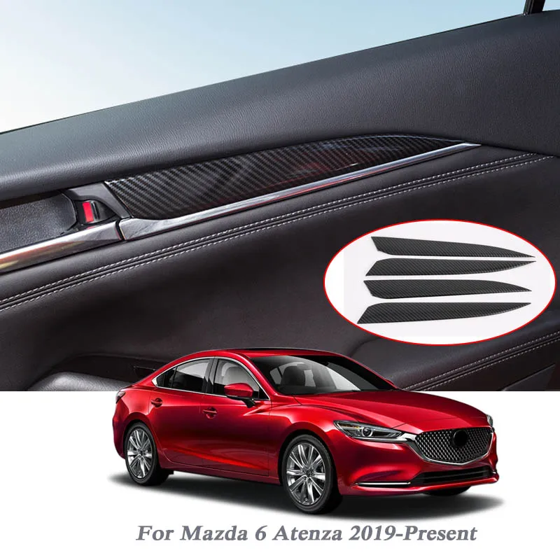

Car Styling Internal Door Panel Cover Sequins For Mazda 6 Atenza 2019-Present Internal Door Decoration Frame Panel Cover Sticker
