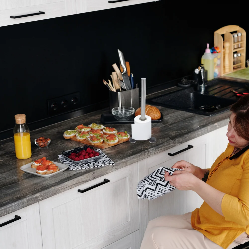 

1pc Creative Roll Paper Holder Holder Wall-mounted Tissue Rack