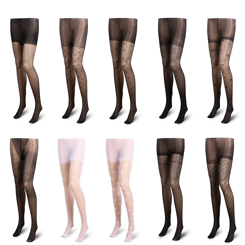 

2021 Women Elastic Tights Classic Small Polka Dot Silk Stockings Thin Ladies Vintage Weight Control Body Sexy Stockings Pantyhos