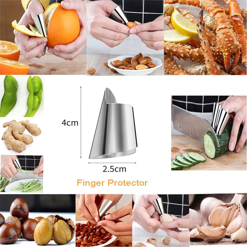 Convenient Kitchen Finger Protector Stainless Steel Adjustable Pistachio Tool Beans Nut To Peeling Skinning | Дом и сад