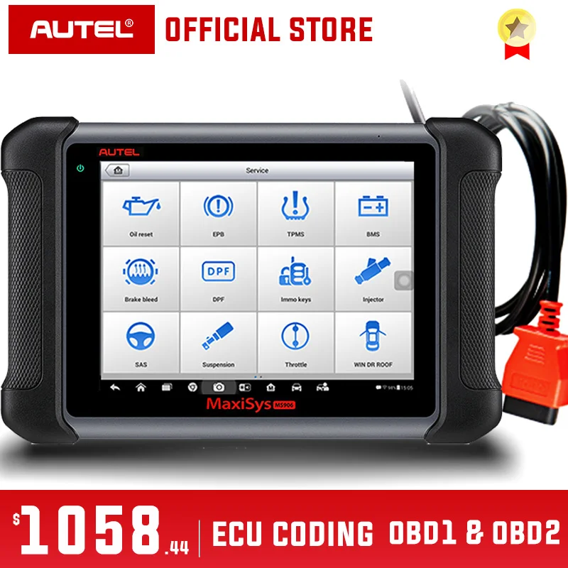 Autel MaxiSys MS906 OBD2 сканер автомобильный диагностический инструмент MS 906 ключ программируемый код считыватель OEM инструменты ключ кодирование PK DS808