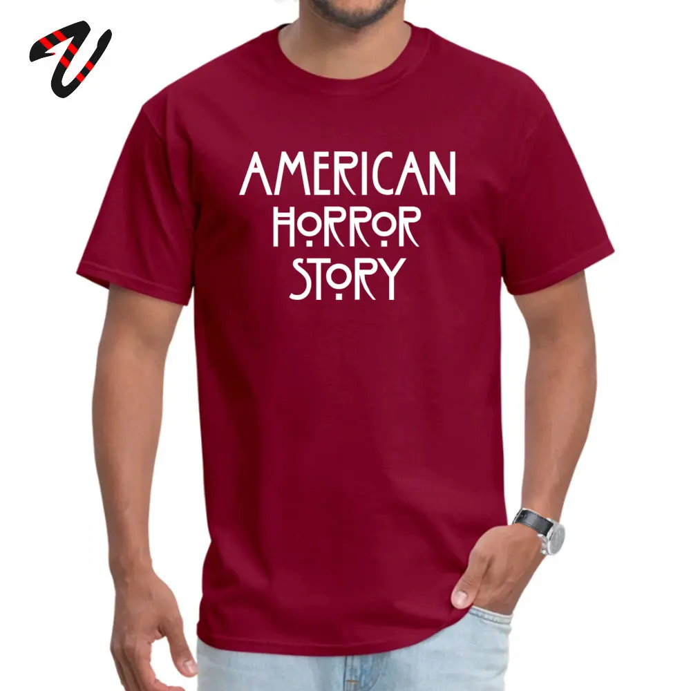 American Horror Story логотип artworknegru черные футболки Высокое качество Лето хлопковая Футболка с круглым вырезом мужские Футболки футболка
