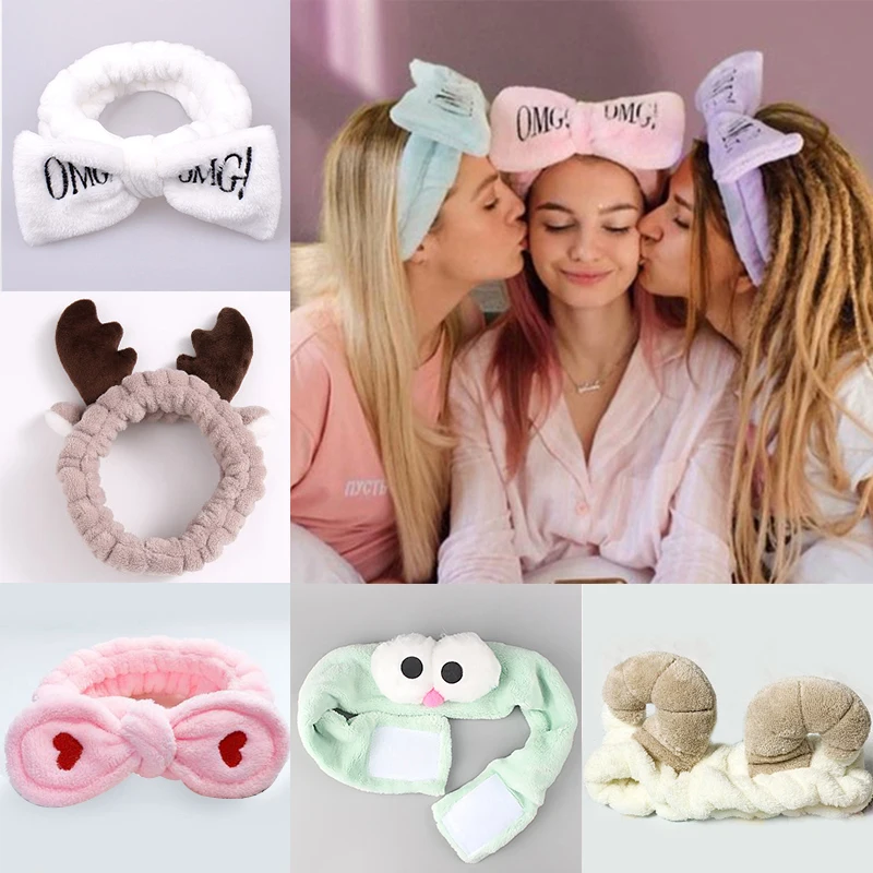 Новинка Женская эластичная повязка для волос маска мытья макияжа на голову тиара