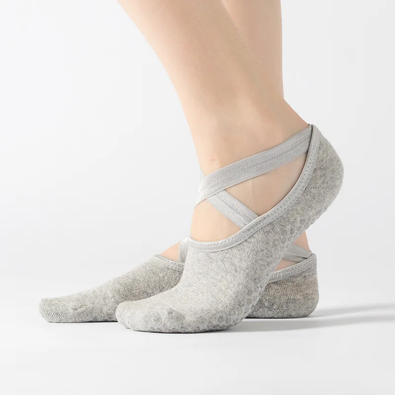 Women High Quality Bandage Yoga Socks Anti-Slip Quick-Dry Damping Pilates Ballet Good Grip For Cotton | Спорт и развлечения