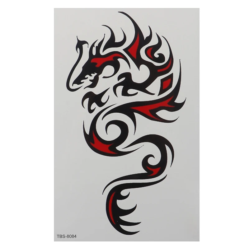 Временная татуировка-наклейка волк Скорпион Дракон боди-арт-наклейка