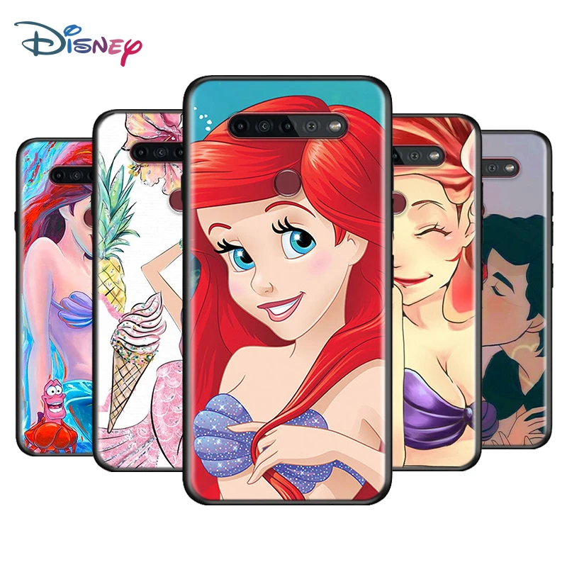 Принцесса-Русалочка Ариэль для LG K92 K62 K52 K42 K31 K22 K71 K61 K51S K41S K30 K20 G8 G8S G8X ThinQ черный