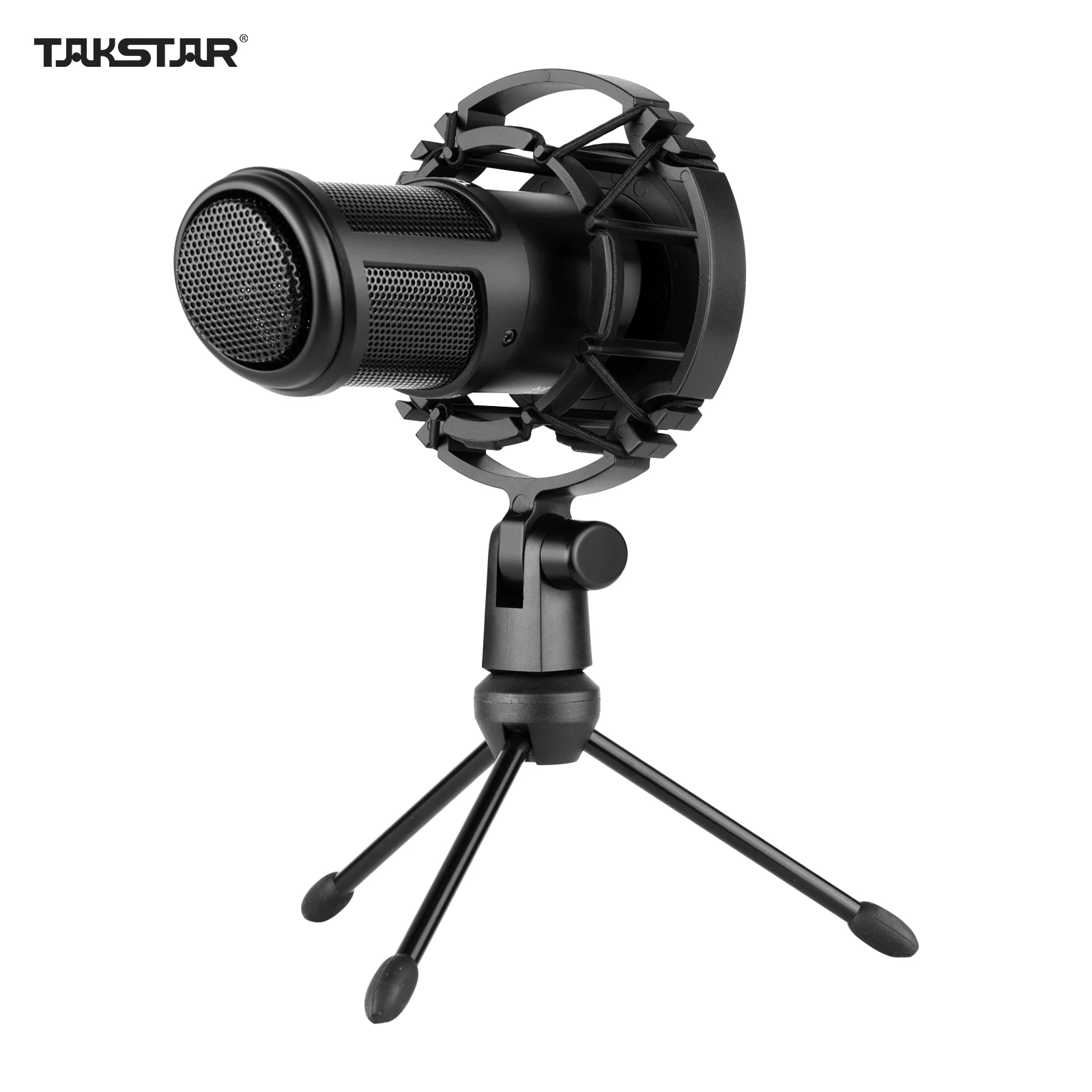 

TAKSTAR PC-K320 Side-address Microphone Wired Condenser Mic Cardioid Pickup Pattern with Shock Mount and Tripod for PC Recording