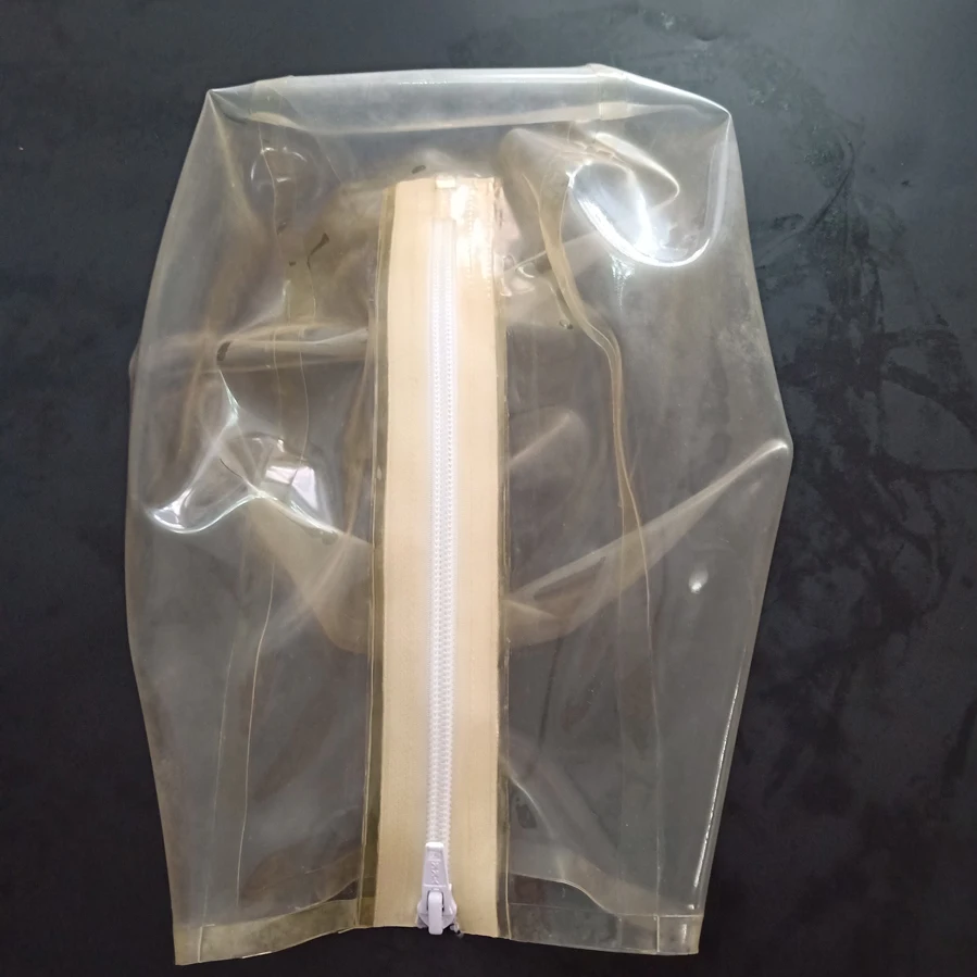 Унисекс прозрачная латексная маска ручной работы только для носа отверстия на