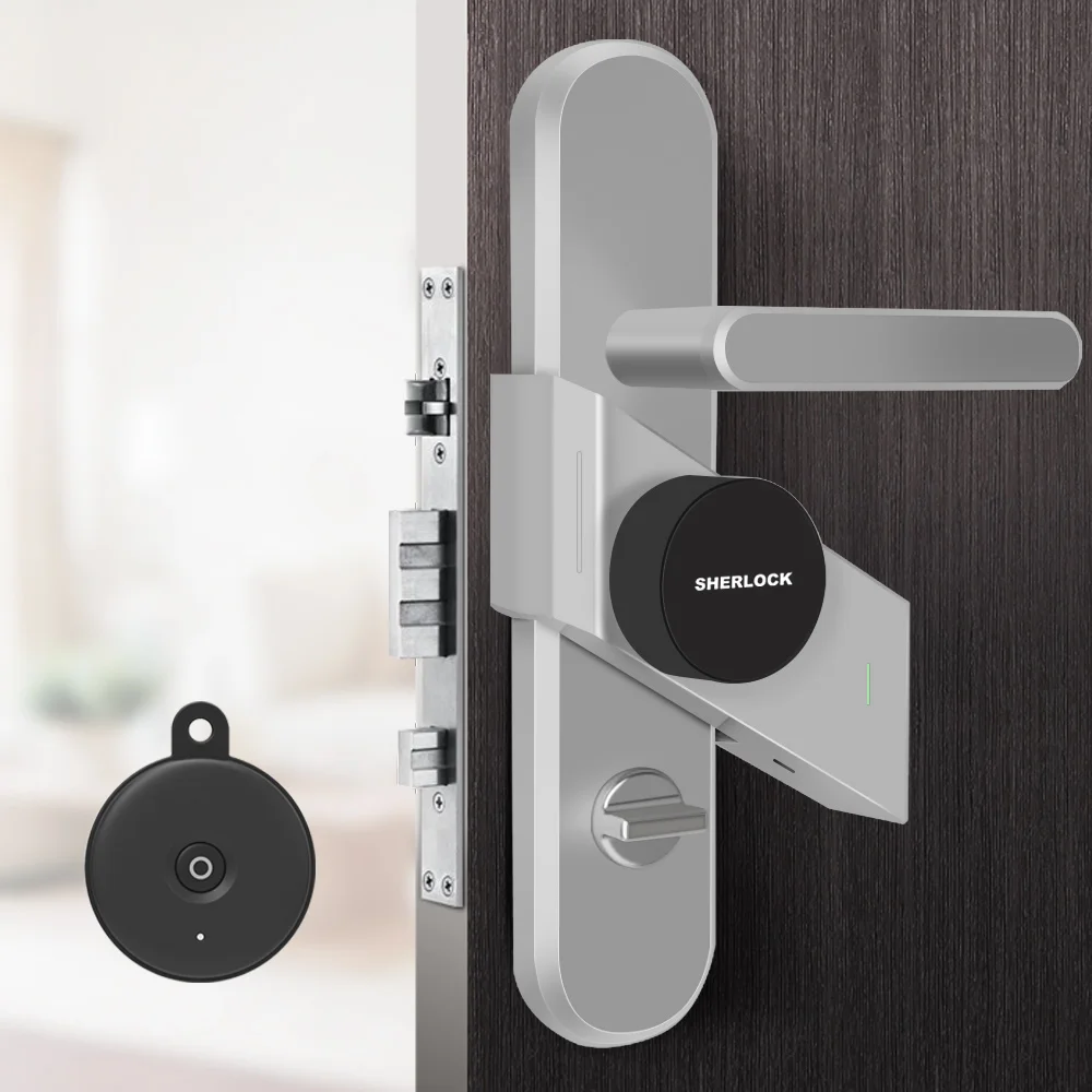Беспроводной смарт замок Sherlock S2 со сканером отпечатков пальцев с 1 ключом Bluetooth