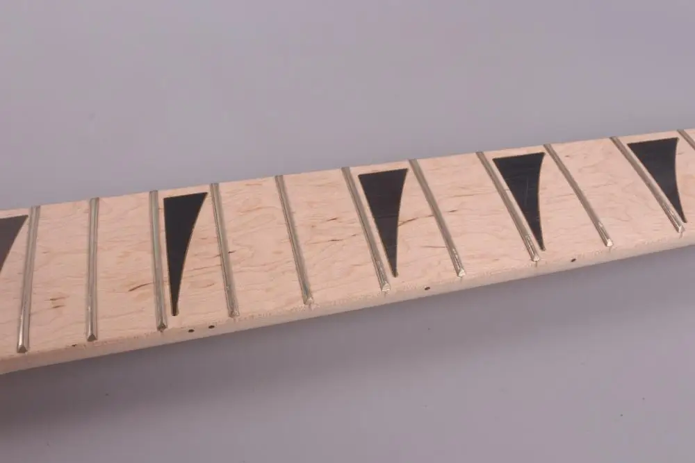 Maple Guitar Neck 24 fret Reversed Headstock Replacement Unfinished Locking Nut | Спорт и развлечения