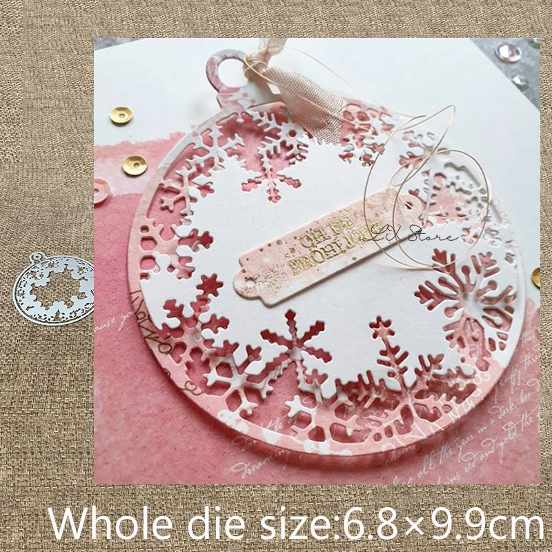 Новый дизайн ремесленные высечки для металла снежный хрустальный шар украшение