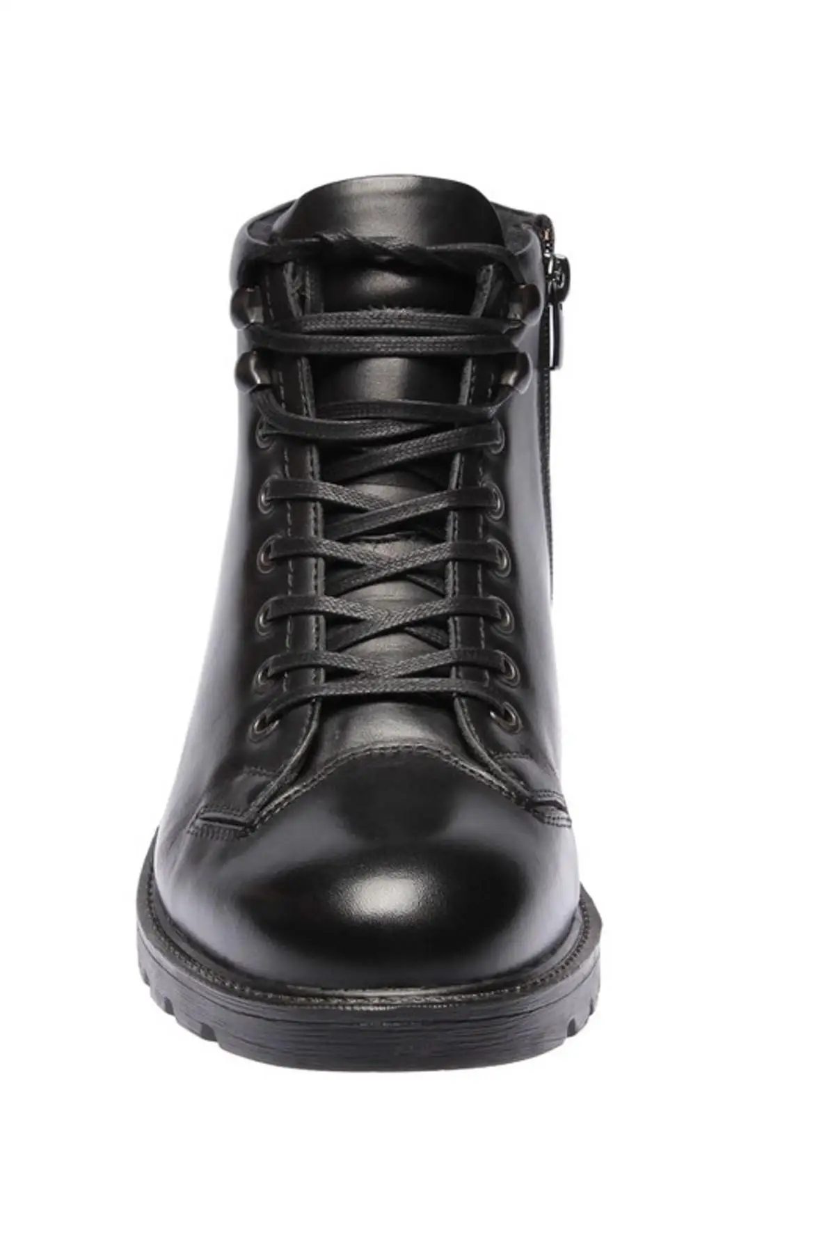 Черные мужские ботинки из натуральной кожи с жемчугом 120130000338| |