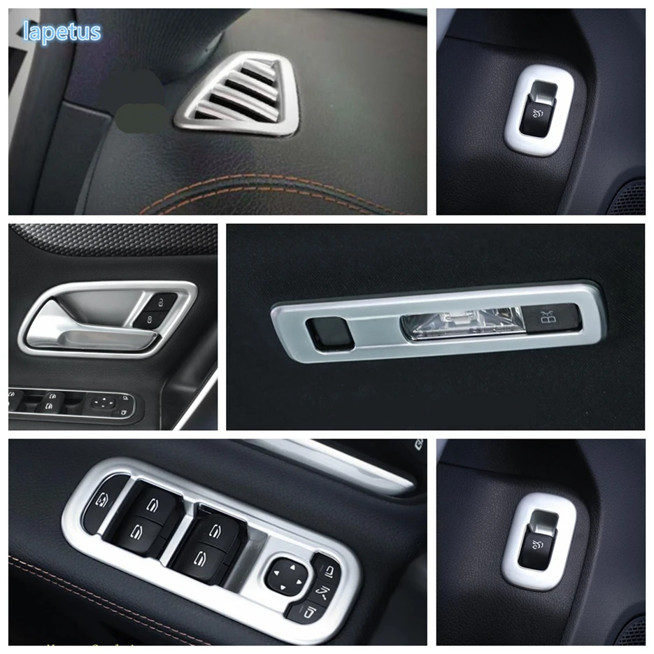 

Matte Style Armrest Box Panel / Air AC / Trunk Box Switch / Door Bowl Cover Trim For Mercedes-Benz CLA 200 C118 W118 2020 - 2022