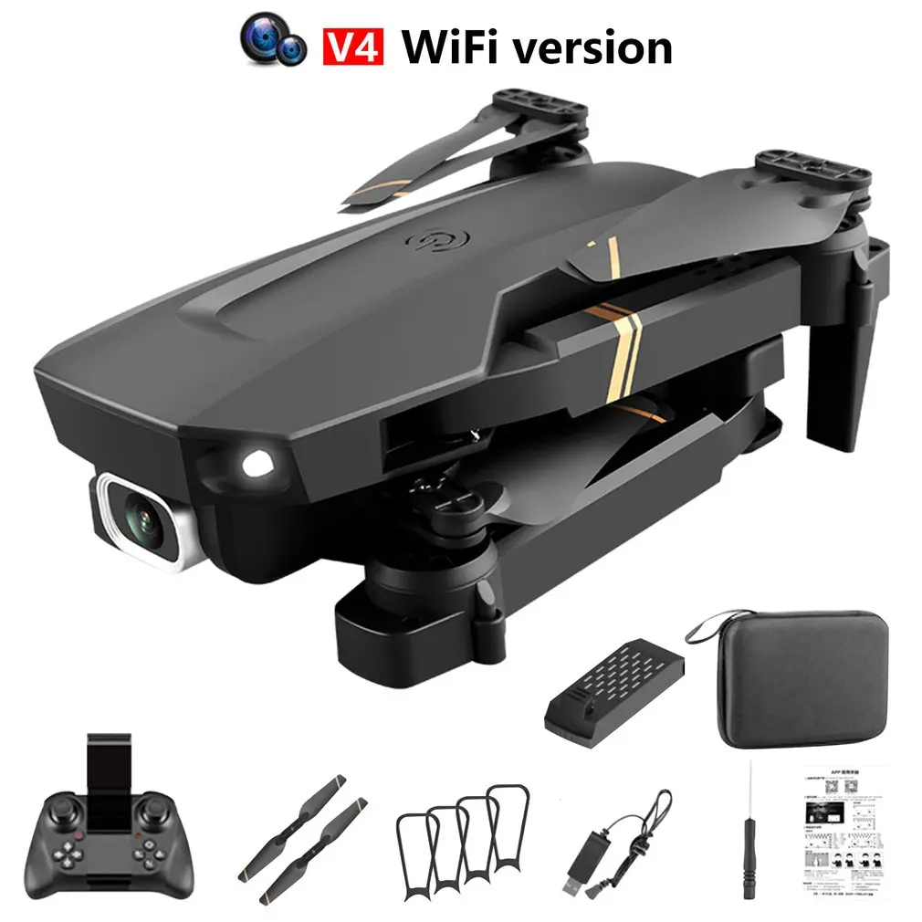 

V4 Rc Drones 4k HD Wide Angle Camera 1080P WiFi fpv Drones Dual Camera Quadcopter Real-time transmission Helicopter Toys
