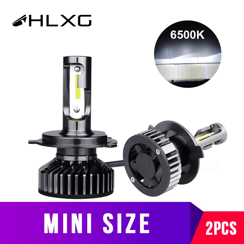 Мини H7 led h4 мотоцикл фары автомобиля комплект лампы с преобразователем nebbia HB3 HB4 H8