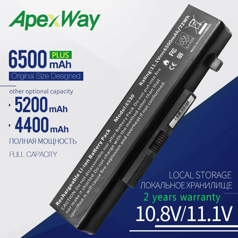 6-ячеечный Новый аккумулятор для ноутбука Lenovo 45N1042 45N1043 45N1048 B480 B485 B490 B495 E430 E431 E530 E435