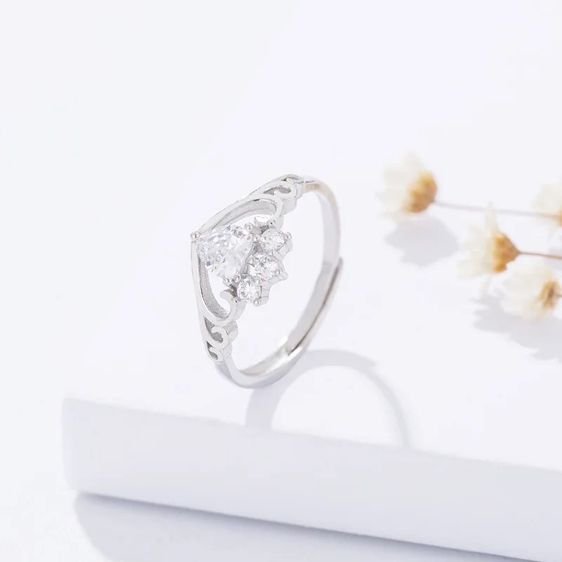 2021 Мода Новый Два в одном свадебные украшения комплект принцессы корона кольцо с