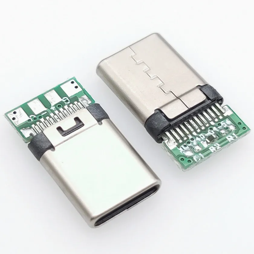50 шт./лот Micro USB Jack type-C 12PIN Быстрая зарядка Мужской Разъем для мобильного телефона Micro USB Jack Разъем для зарядки