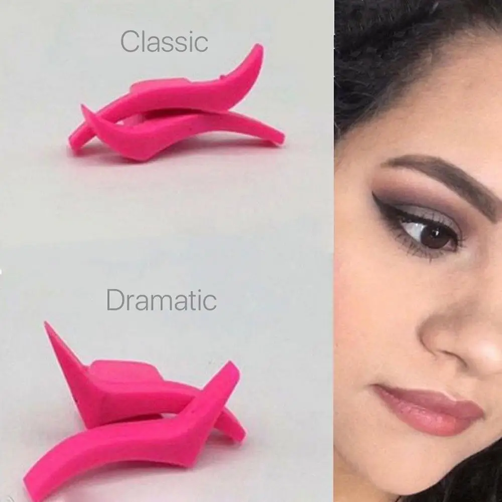 Силиконовые крыла подводка для глаз штамп Crease тени век аппликатор глаза макияж