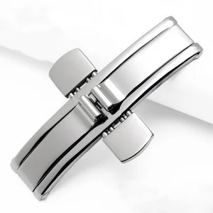 Ремешок металлический для часов Longines, браслет с пряжкой из нержавеющей стали 316L, серебристая, с застежкой-бабочкой, 4 5 6 мм