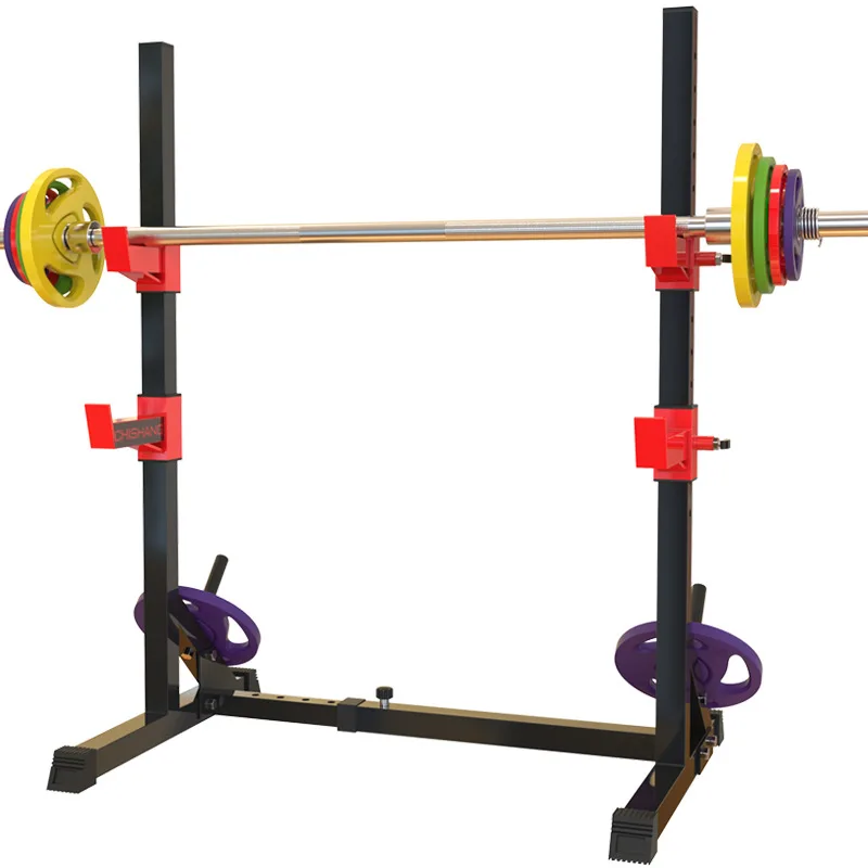 

Multifunctional bench press with adjustable width squat rack Smith machine home fitness equipment