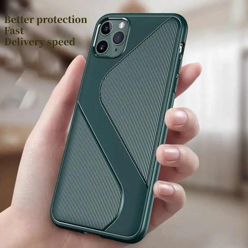 

LS S-shaped Creative Phone Case for Apple iPhone 11Pro MAX 12Pro MAX SE2 TPU Protective Cover for iPhone 6s 7 8 plus XSMAX XR 12