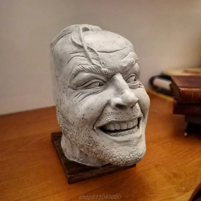 Настольная скульптура Джонни из сияющей смолы украшение для книг библиотека