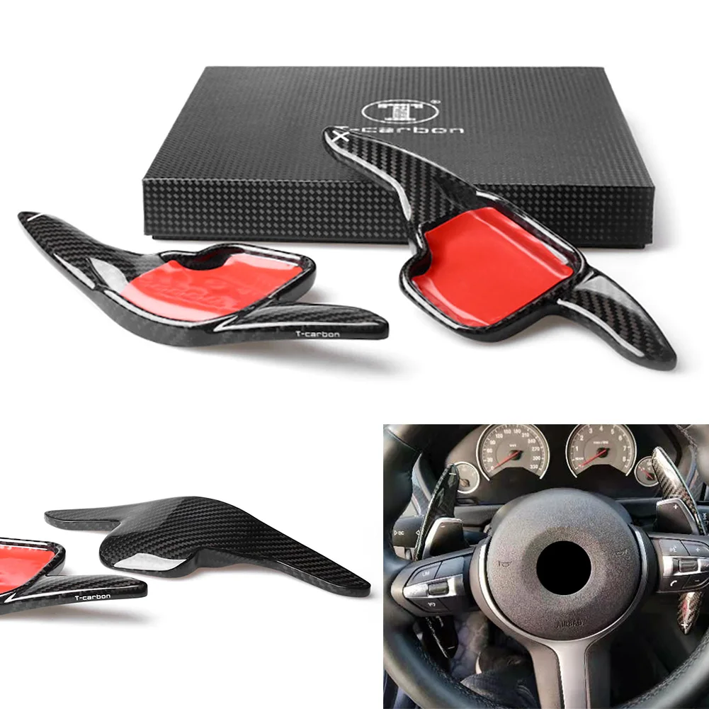 

Car Carbon Fiber Steering Wheel Shifter Extension Paddle Shift For BMW F10 F20 F30 F31 F32 X1 X4 Z4 1 2 3 4 5 6 7 Series