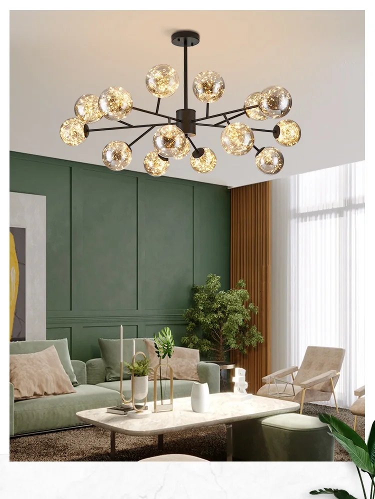 Светодиодный люстра современное освещение роскошный дизайн потолка гостиная