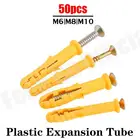 6 мм-10 мм пластиковая Расширительная Труба, настенные анкеры, заглушки, расширители с крестообразным винтом