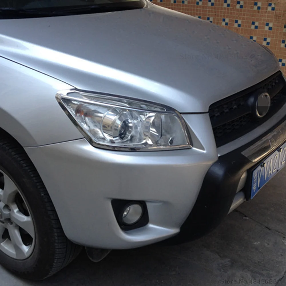 2009 2010 2011 2012 для Toyota RAV4 RAV 4 наружные хромированные накладки на передние фары из АБС
