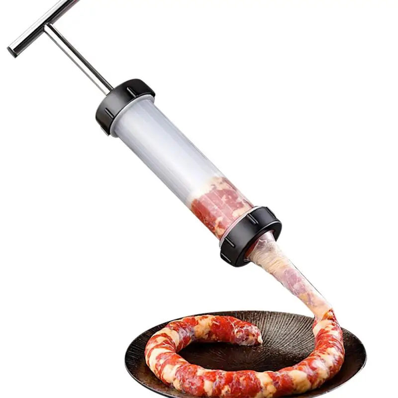 Homemade Sausage Stuffer Syringe Hand Operated Machines Manual Meat Fillers Machine Gadgets |