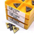 Твердосплавная пластина TCMT110204 VP15TFUE6020US735, инструмент для наружной обточки, режущий инструмент, фреза для ЧПУ, 10 шт.