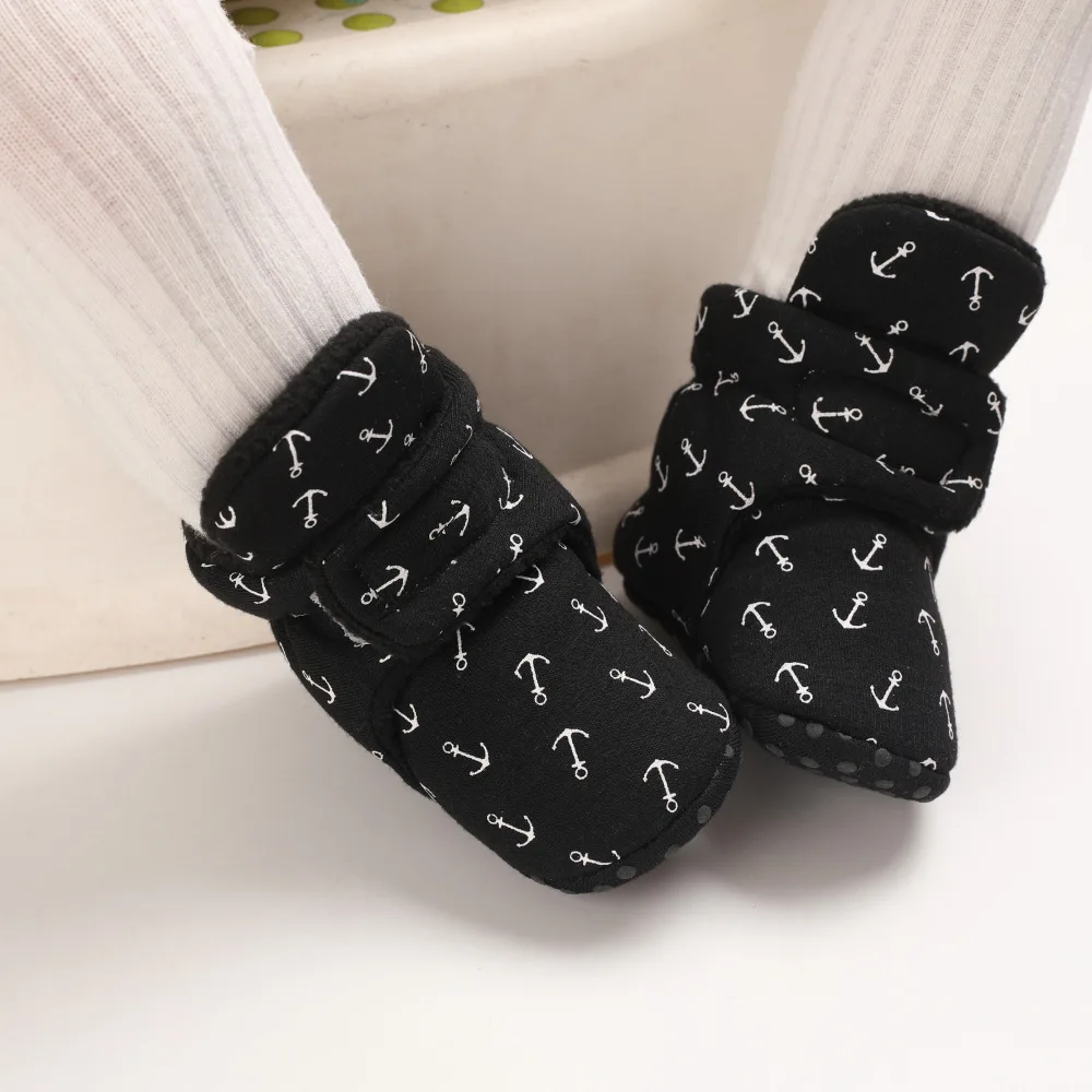 Хлопковые носки с принтом для новорожденных обувь мальчиков и девочек пинетки