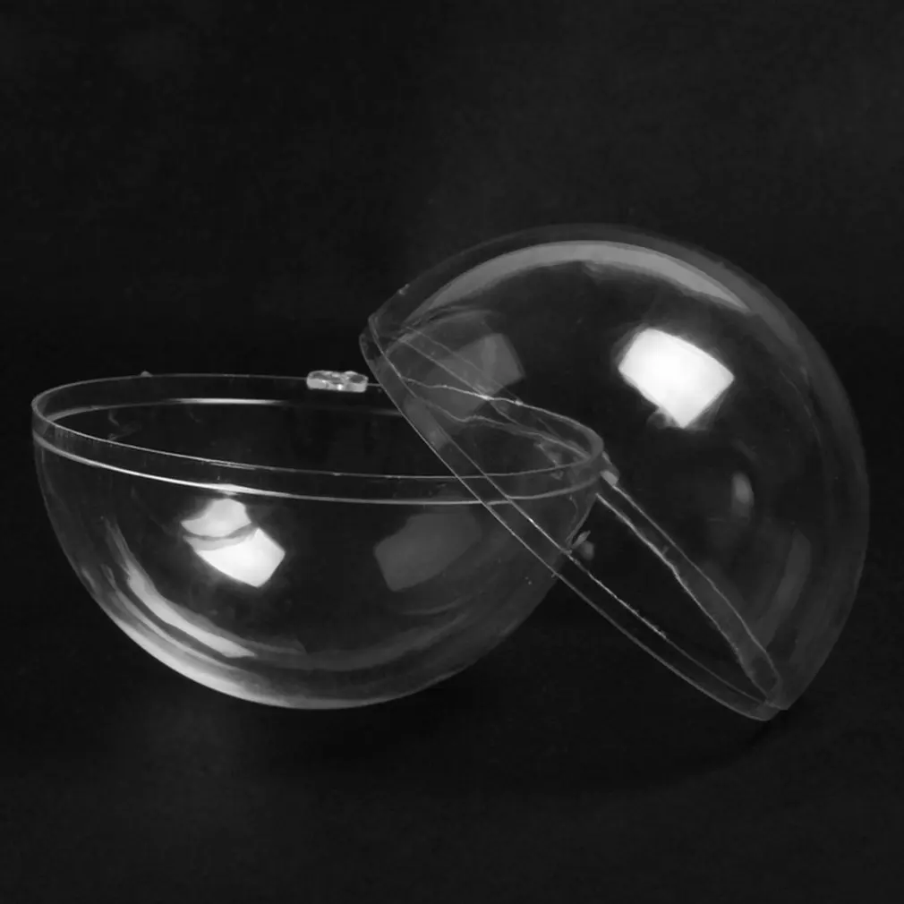 Прочные Рождественские Украшения круглой формы прозрачный шар пластиковый