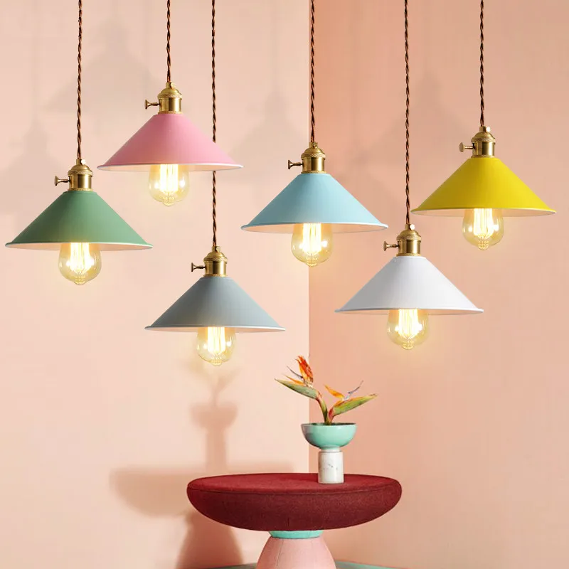 Скандинавский подвесной светильник s цветная Подвесная лампа простая креативная