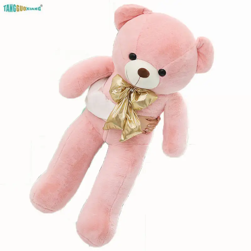 Милая цветная плюшевая игрушка-мишка Макарон 100 см подушка мягкая Набивная