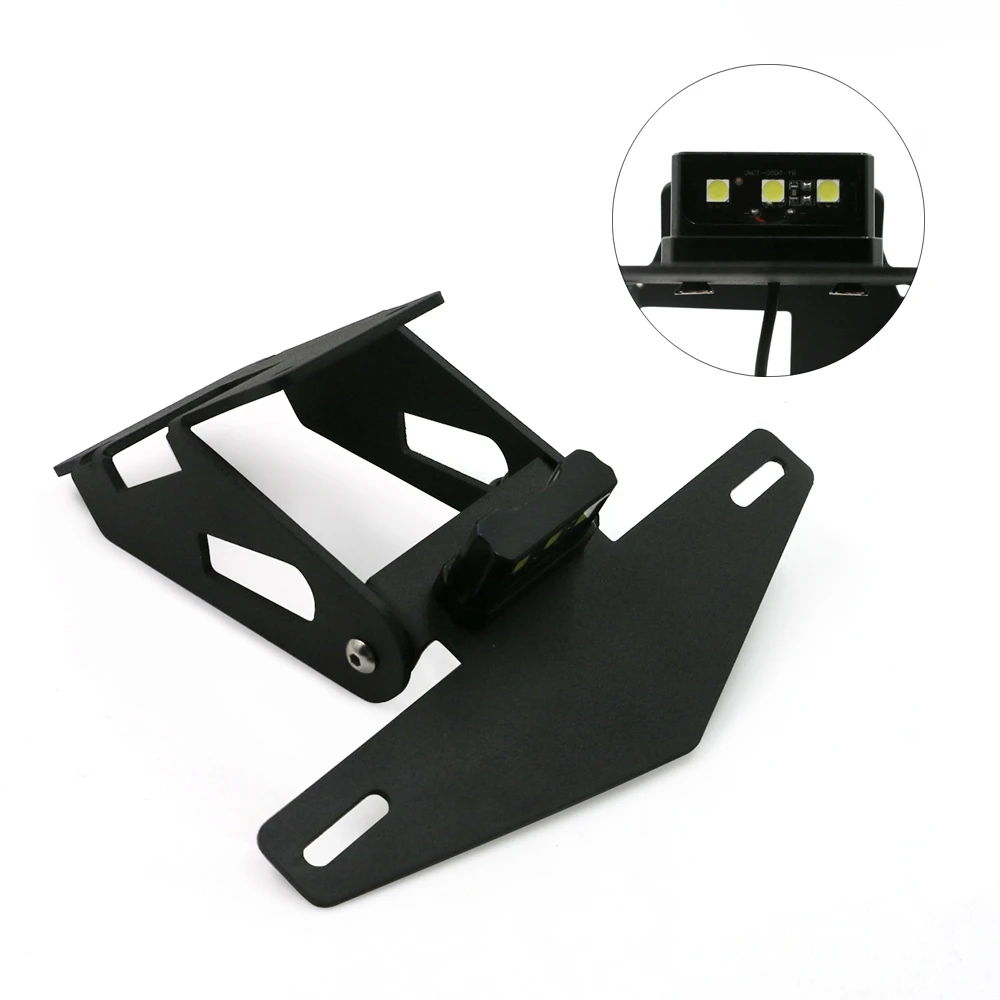 

For Kawasaki Z900 Z 900 2017-2020 Motorcycle License Plate Holder Tail Rear Bracket With LED Light