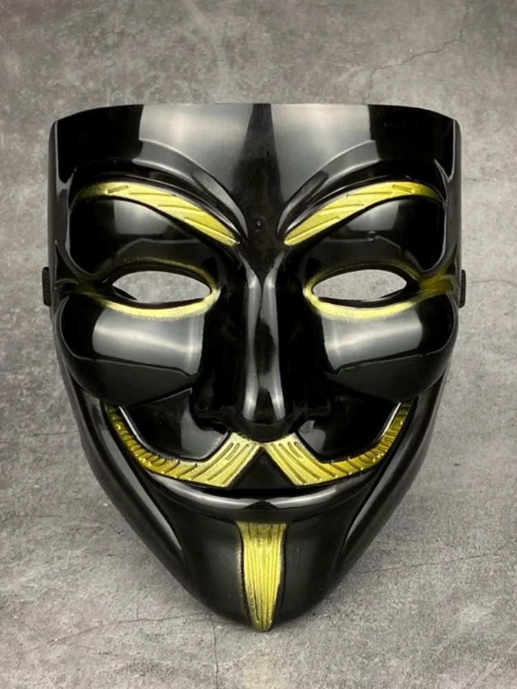 

1pcs V for Vendetta Anonymous Mask Halloween Masquerade Scary Party Supplies Cosplay Costume Accessory Props Movie Guy Fawkes