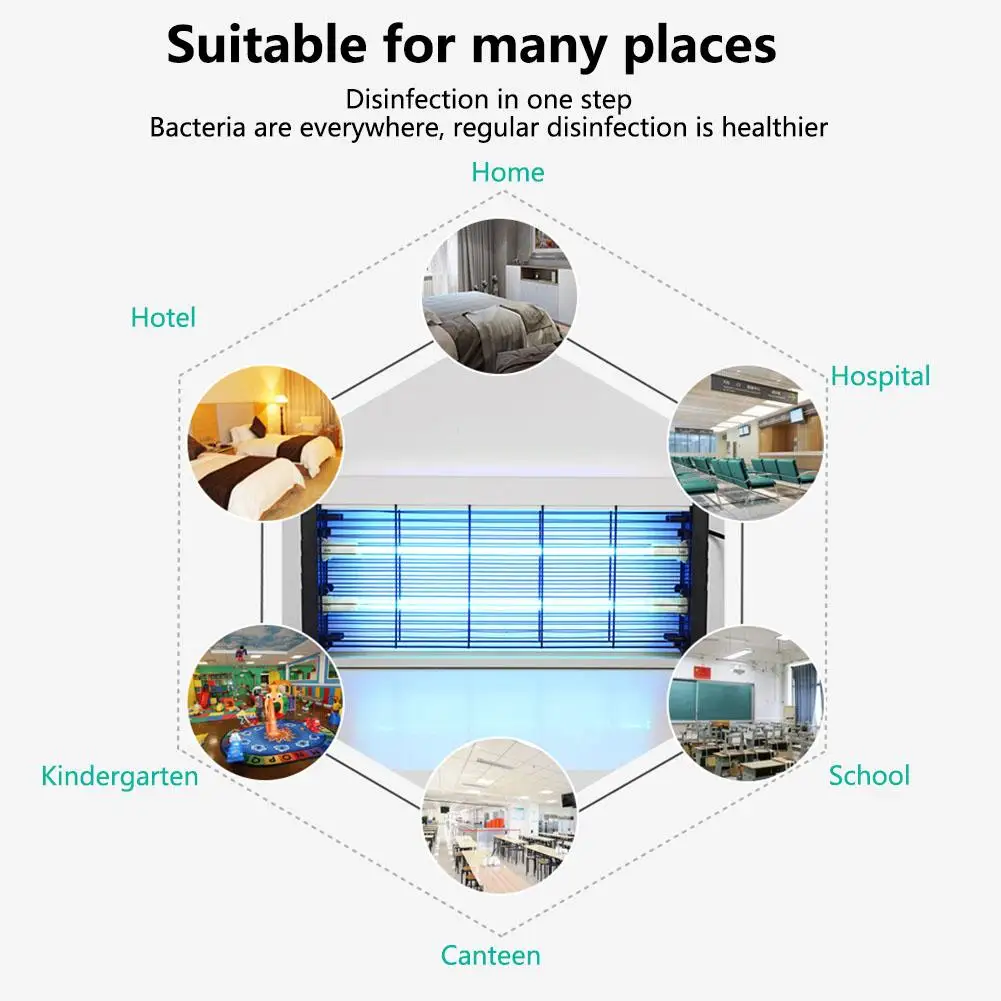 20 Вт UVC кварцевый стерилизатор озона настенный подвесной дезинфекционный