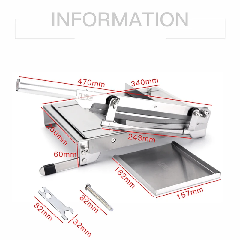 

13.5 Inch Meat Slicer Bone Cutting Machine Minced Lamb Bone Meat Cutter Machine Chicken Duck Fish Stainless Steel Household