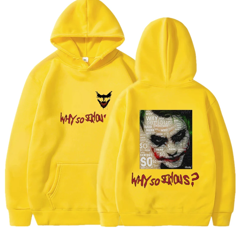 Толстовка Haha Joker мужская с принтом Свитшот в стиле хип хоп забавная зимняя