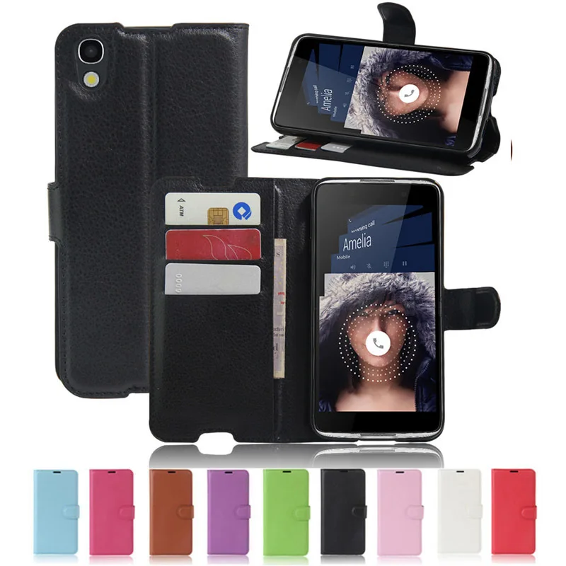 Чехол кошелек для Alcatel Idol 4 6055K 6055B 6055Y флип кейс OT 6055H 6055P 6055I кожаный держатель карт