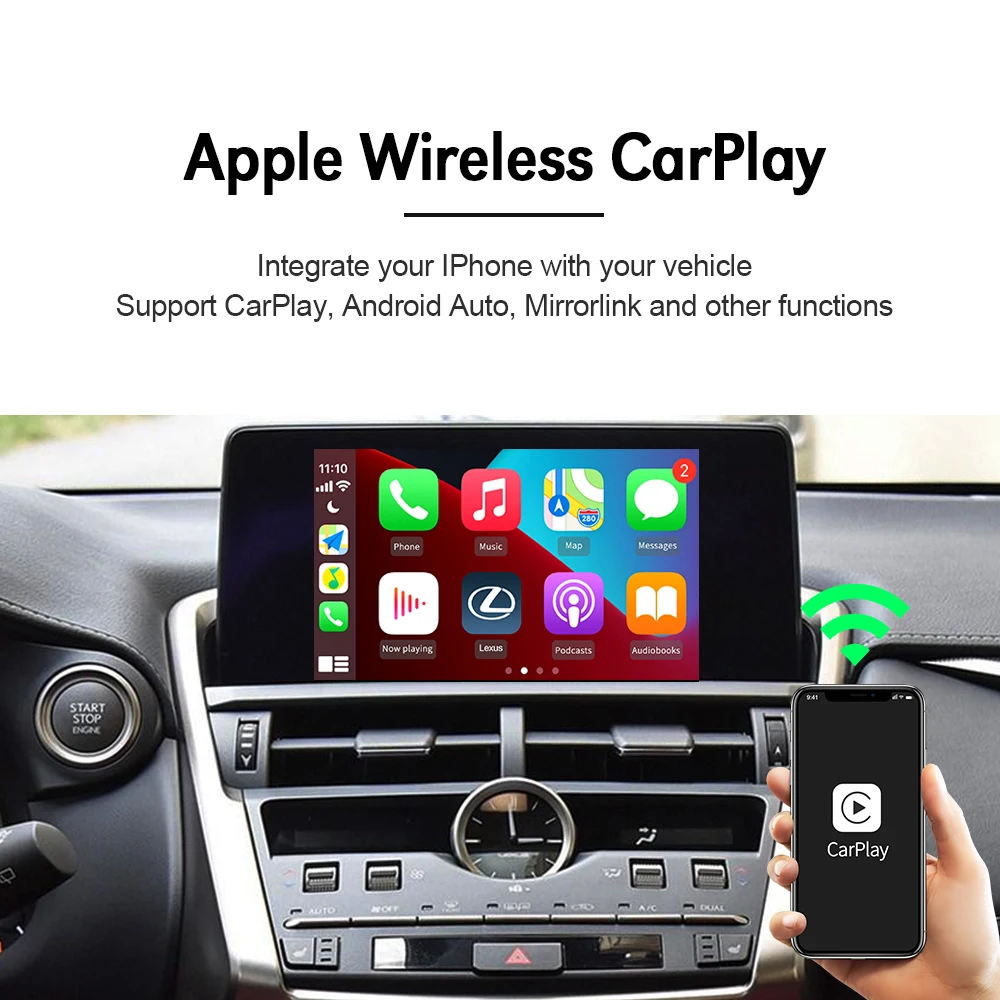 CarlinKit 2 0 Декодер Беспроводной Apple Car Play Android авто для Mercedes Benz NTG 4 5/4 7 мультимедийная