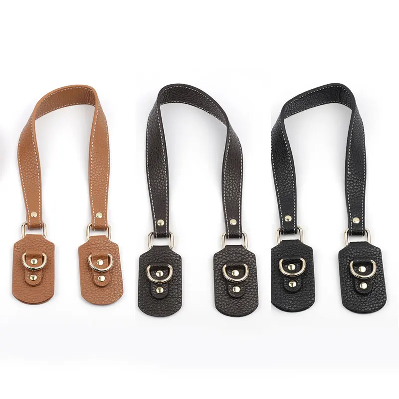

3PCS Set Bag Shoulder Strap DIY Woven Set Solid Color Handmade Bag Bottom PU Leather Bag Accessory Set Artificial PU bag strap