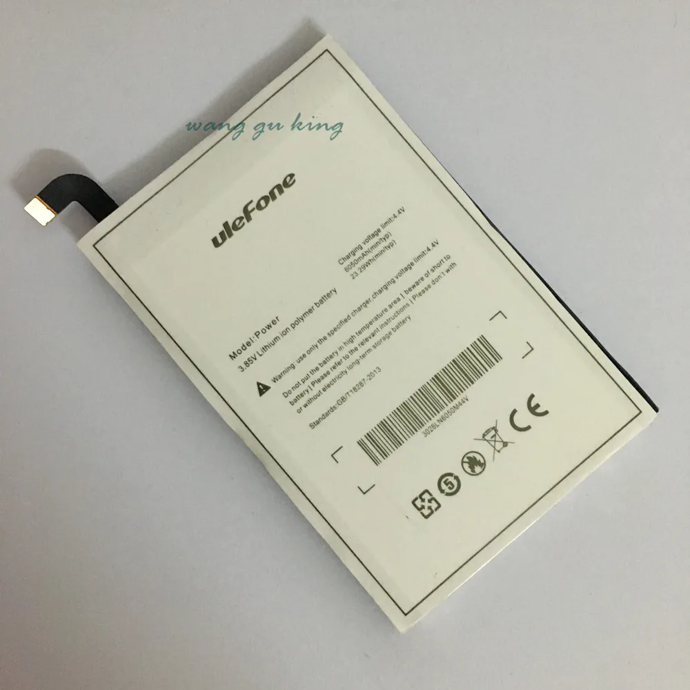100% Высокая емкость ulefone запасная батарея 6050mAh Большая литий-ионная резервная для