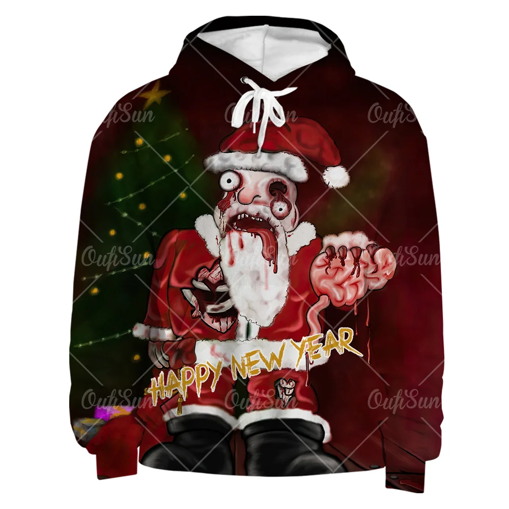 

Santa Claus 3D Printing Funny Style Men Hoodie Fashion Trend Female Sweatshirt Personality High Quality Casual ​Oversized Hoodie