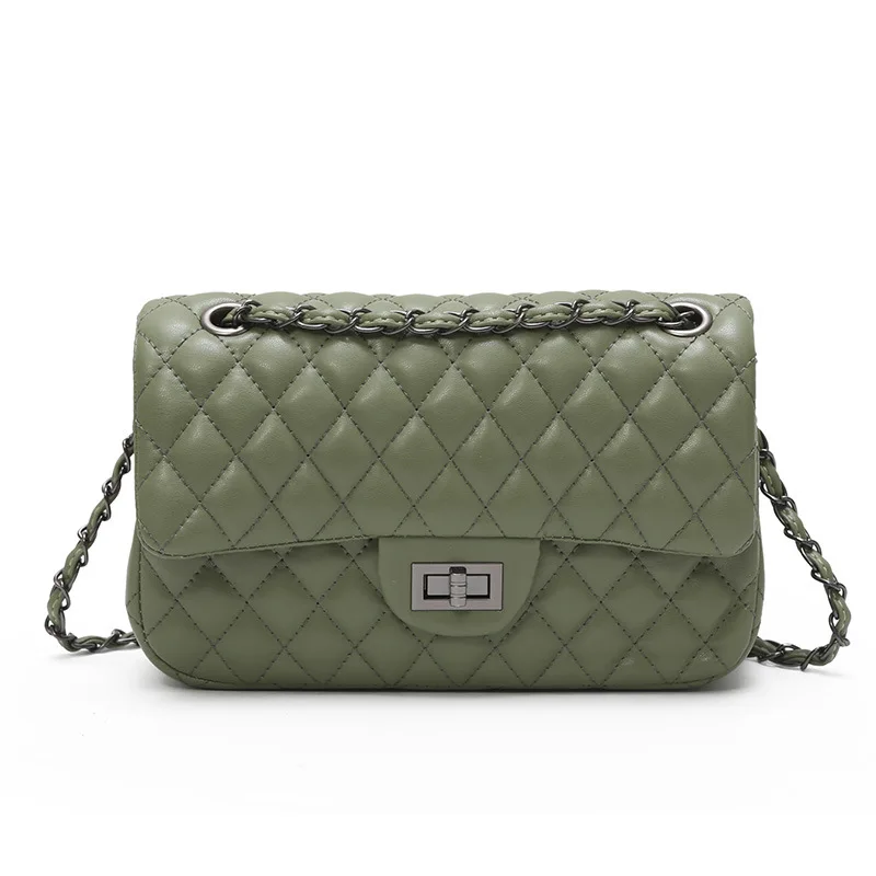 

Women's Shoulder Bag Pu Leather Lingge Pattern Women's Straddle Small Bag Brand Designer Simplicity Girl's Purse Handbag Sac