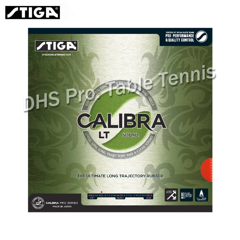 STIGA CALIBRA LT SOUND Table Tennis Rubber Non-tacky (Made in Japan) Pips-in Ping Pong With Sponge