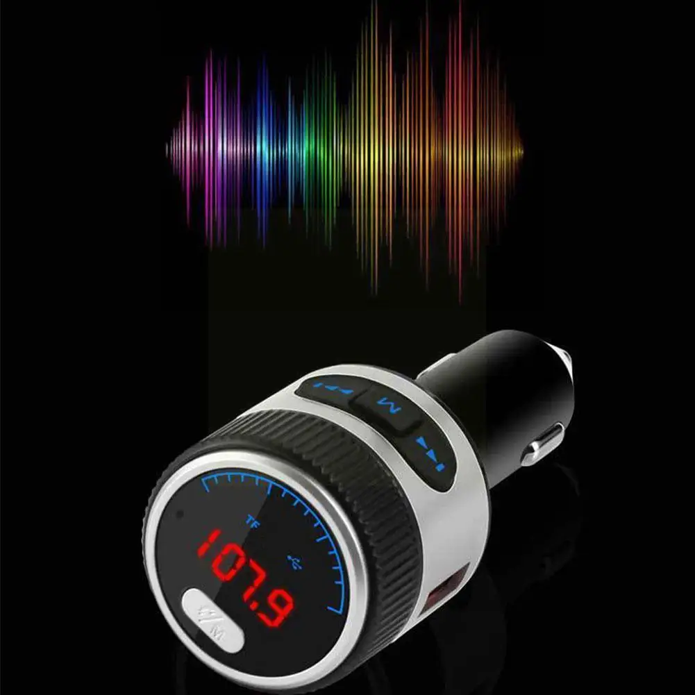 

Новый автомобильный комплект F55 с Bluetooth 5,0, FM-трансмиттер с черным цифровым USB двойным быстрым дисплеем, зарядное устройство для MP3 D0Y9